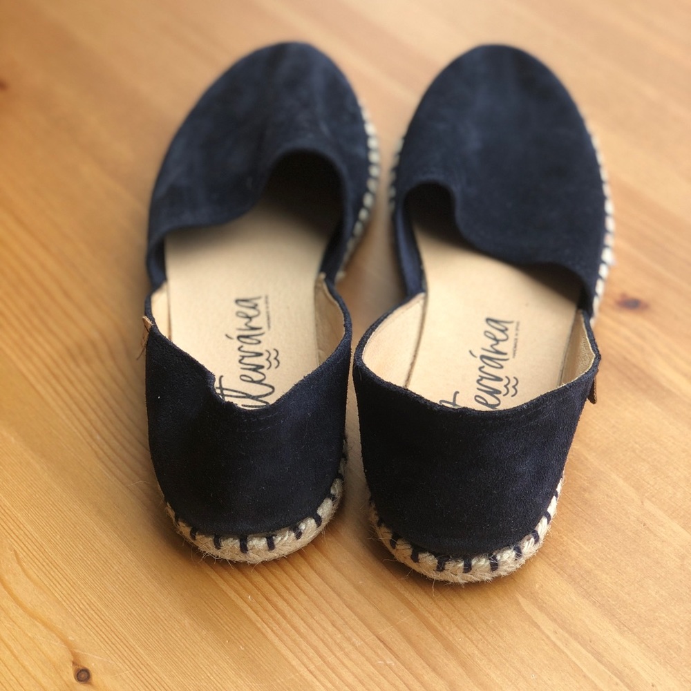 MEDITERRAREA flat shoes navy blue women size US 9 - Picture 5 of 7